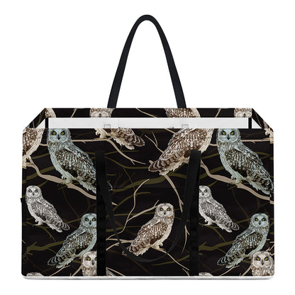 Night Owl Pattern Print Utility Tote Bag