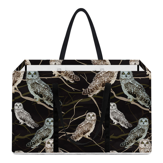 Night Owl Pattern Print Utility Tote Bag