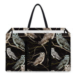Night Owl Pattern Print Utility Tote Bag