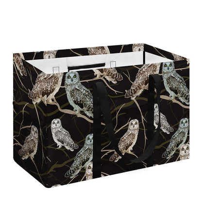 Night Owl Pattern Print Utility Tote Bag