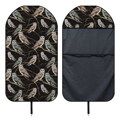 Night Owl Pattern Print Waterproof Car Seat Cover