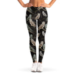 Night Owl Pattern Print Women's Leggings