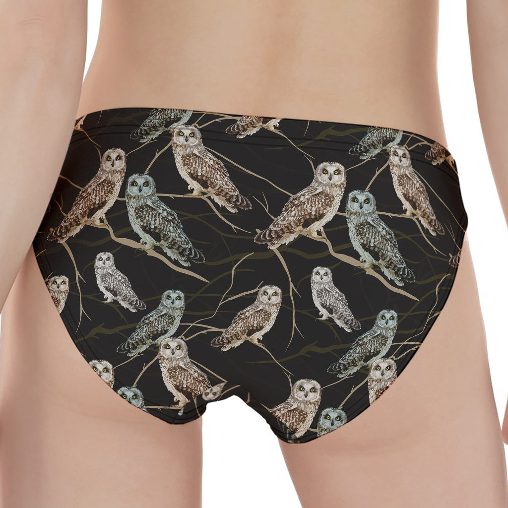 Night Owl Pattern Print Women's Panties