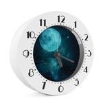 Night Sky And Full Moon Print Alarm Clock