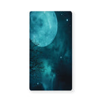 Night Sky And Full Moon Print Baby Crib Sheet