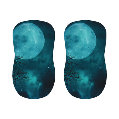 Night Sky And Full Moon Print Bar Stool Covers