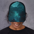 Night Sky And Full Moon Print Baseball Cap