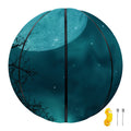 Night Sky And Full Moon Print Basketball
