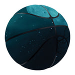Night Sky And Full Moon Print Basketball
