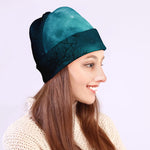 Night Sky And Full Moon Print Beanie