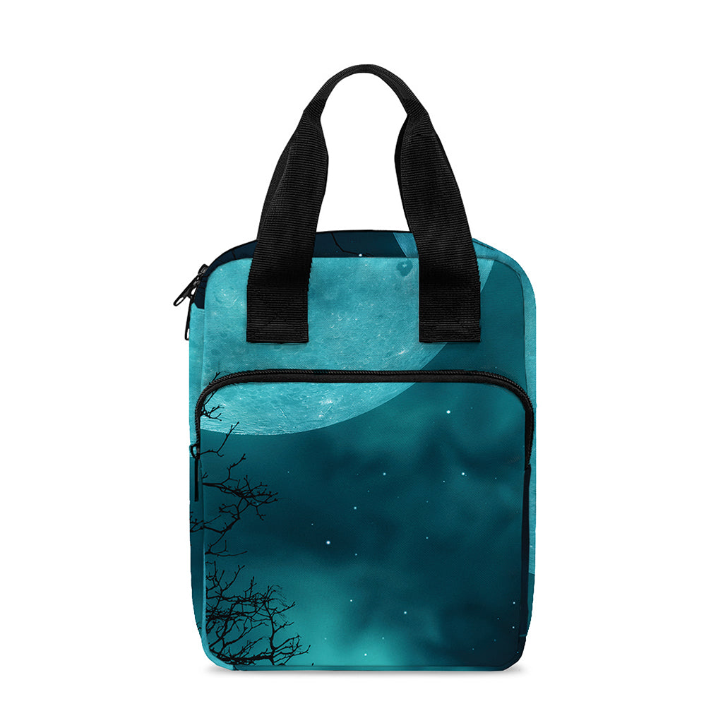 Night Sky And Full Moon Print Bible Tote Bag