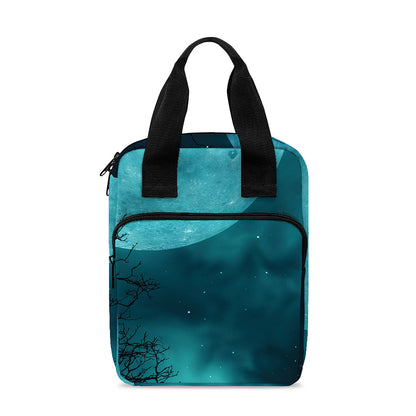 Night Sky And Full Moon Print Bible Tote Bag