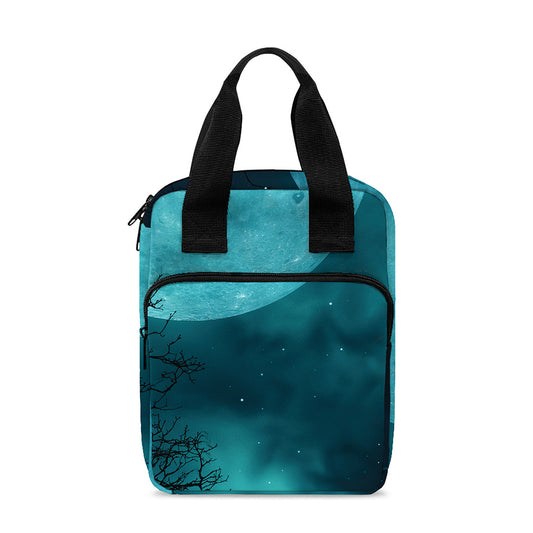 Night Sky And Full Moon Print Bible Tote Bag