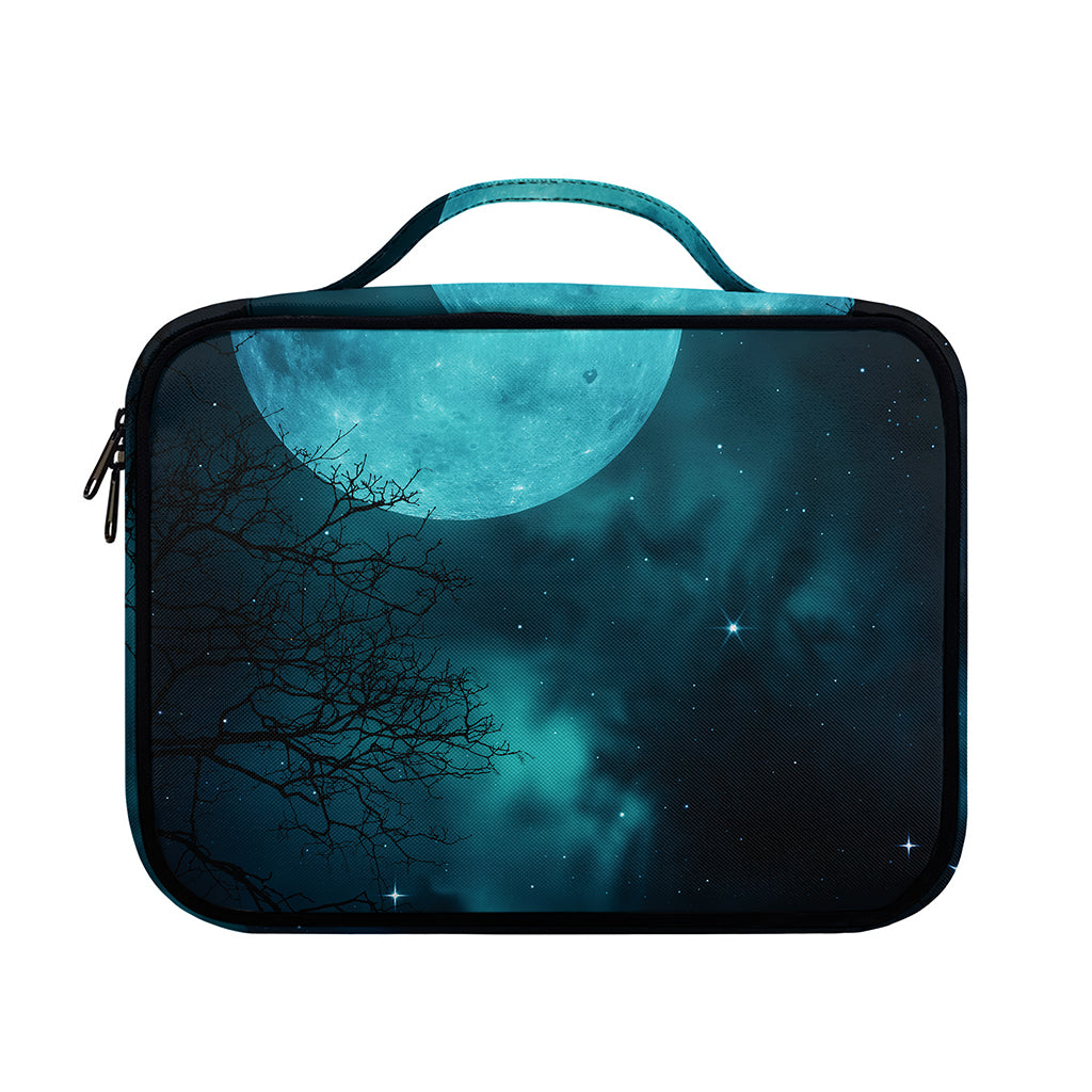 Night Sky And Full Moon Print Briefcase Bible Bag