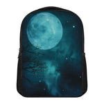 Night Sky And Full Moon Print Casual Backpack