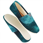 Night Sky And Full Moon Print Casual Shoes