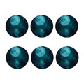 Night Sky And Full Moon Print Coaster Set