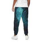 Night Sky And Full Moon Print Cotton Pants