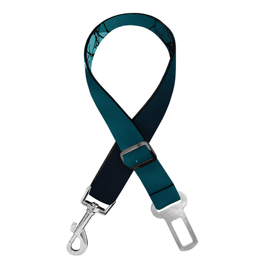Night Sky And Full Moon Print Dog Seat Belt