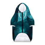 Night Sky And Full Moon Print Dog Zip Up Hoodie