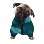 Night Sky And Full Moon Print Dog Zip Up Jacket