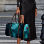 Night Sky And Full Moon Print Duffle Bag