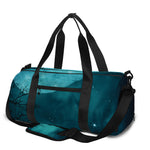 Night Sky And Full Moon Print Gym Bag