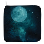 Night Sky And Full Moon Print Hand Towel