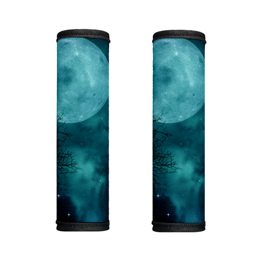 Night Sky And Full Moon Print Handle Covers