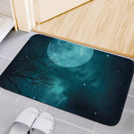 Night Sky And Full Moon Print Indoor Door Mat
