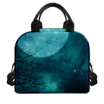 Night Sky And Full Moon Print Insulated Lunch Bag