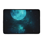 Night Sky And Full Moon Print Kitchen Mat