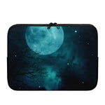 Night Sky And Full Moon Print Laptop Sleeve