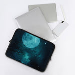 Night Sky And Full Moon Print Laptop Sleeve