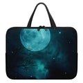 Night Sky And Full Moon Print Laptop Sleeve With Handle