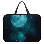 Night Sky And Full Moon Print Laptop Sleeve With Handle