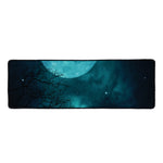 Night Sky And Full Moon Print Long Kitchen Mat