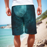 Night Sky And Full Moon Print Men's Cargo Shorts