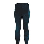 Night Sky And Full Moon Print Men's leggings