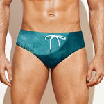 Night Sky And Full Moon Print Men's Swim Briefs