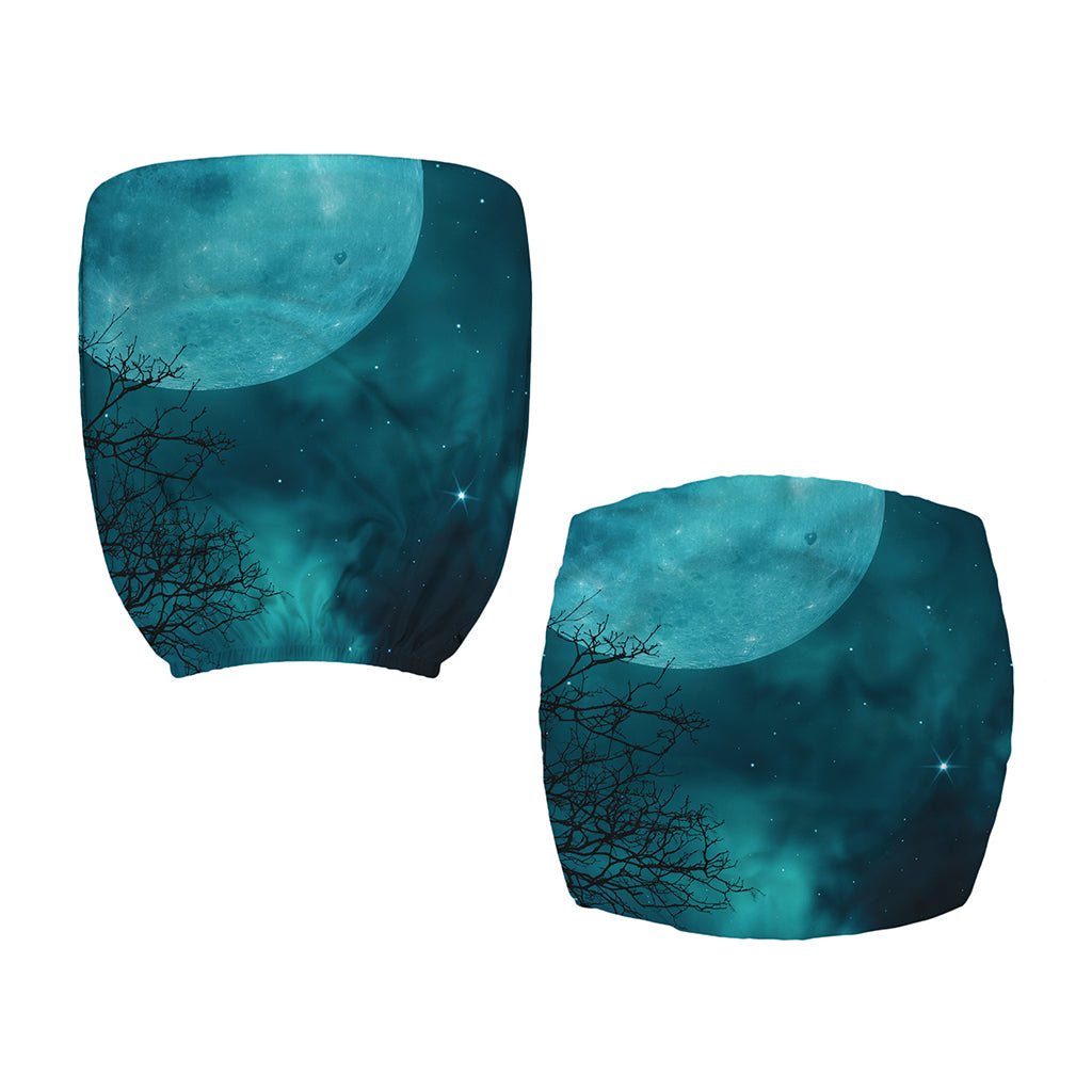 Night Sky And Full Moon Print Office Chair Cover