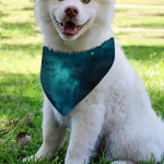 Night Sky And Full Moon Print Over The Collar Dog Bandana