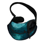 Night Sky And Full Moon Print Pet Sling Carrier