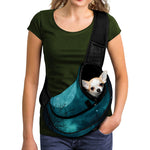 Night Sky And Full Moon Print Pet Sling Carrier