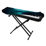 Night Sky And Full Moon Print Piano Keyboard Cover