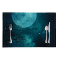 Night Sky And Full Moon Print Placemat