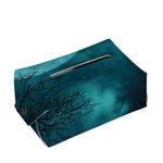 Night Sky And Full Moon Print Rectangle Tissue Box Cover