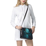 Night Sky And Full Moon Print Shoulder Handbag