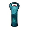 Night Sky And Full Moon Print Single Neoprene Wine Tote