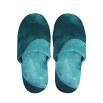 Night Sky And Full Moon Print Slippers